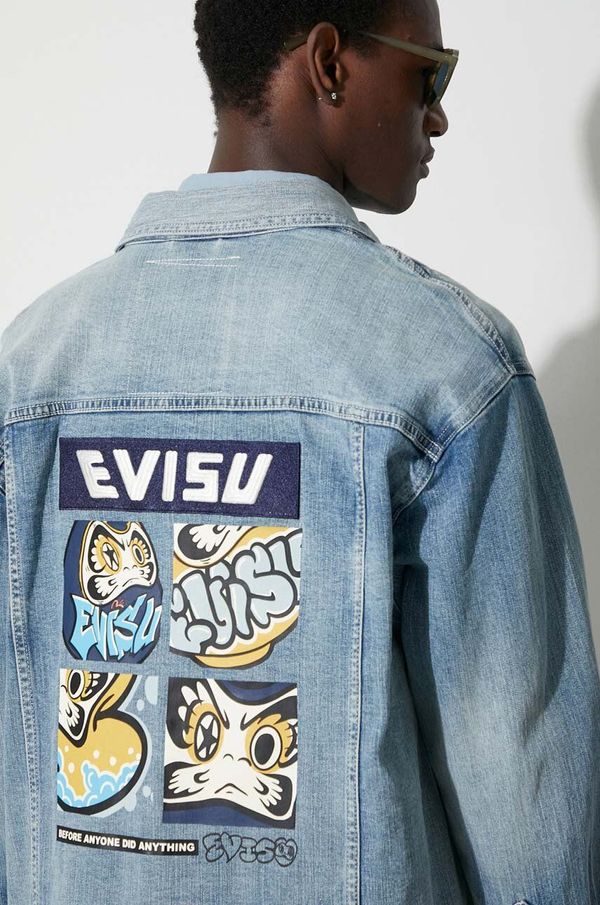 Evisu Traper jakna Evisu za muškarce, za prijelazno razdoblje, oversize