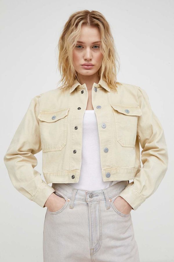 G-Star Raw Traper jakna G-Star Raw za žene, boja: bež, za prijelazno razdoblje