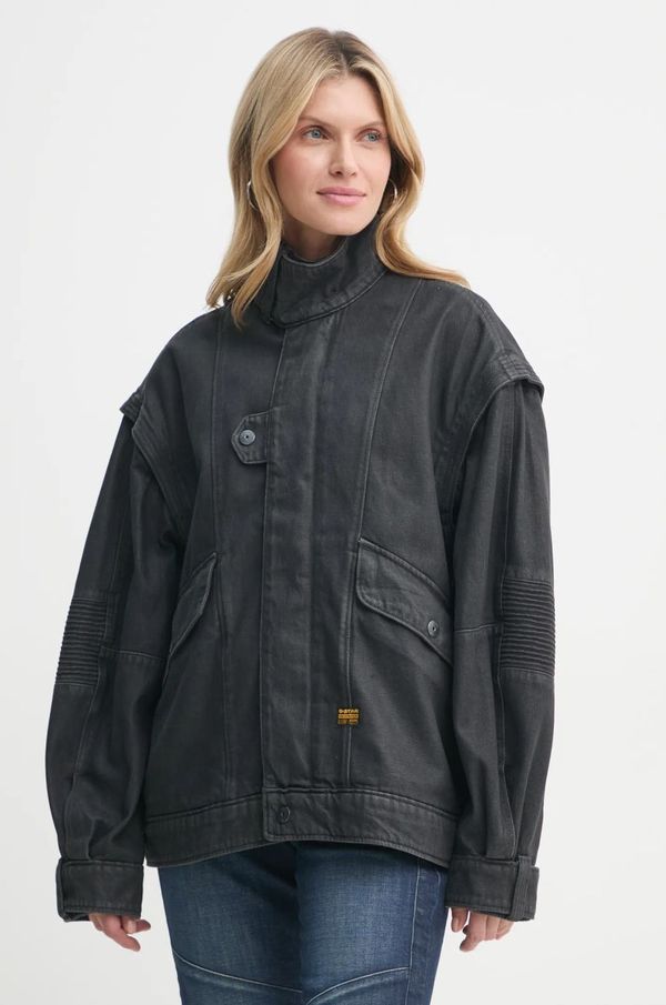G-Star Raw Traper jakna G-Star Raw za žene, boja: crna, za prijelazno razdoblje, oversize, D25365-D490