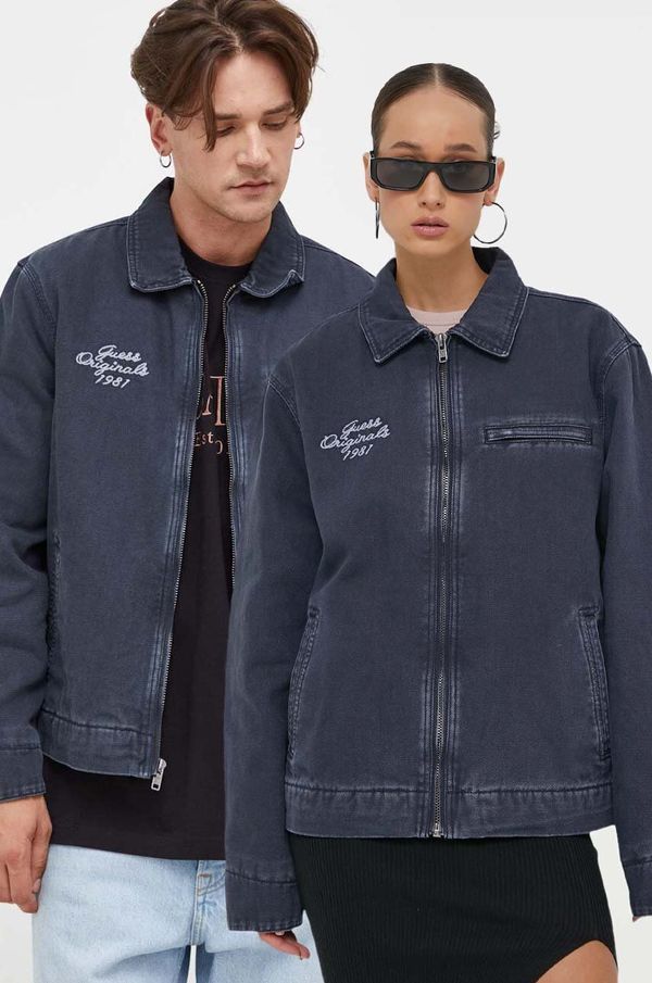 Guess Originals Traper jakna Guess Originals boja: tamno plava, za prijelazno razdoblje