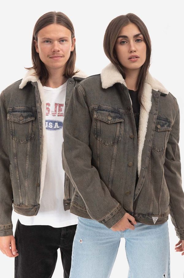 Guess U.S.A. Traper jakna Guess za muškarce, boja: smeđa, za prijelazno razdoblje, M2BN01.D4S10-F9JA