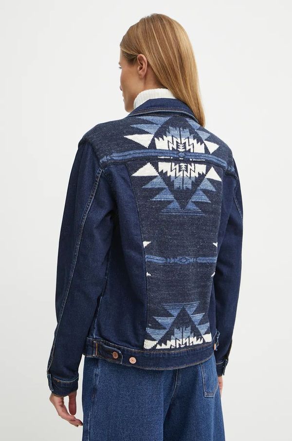 Guess Traper jakna Guess za žene, boja: tamno plava, za prijelazno razdoblje, W4BN71 D5GN5