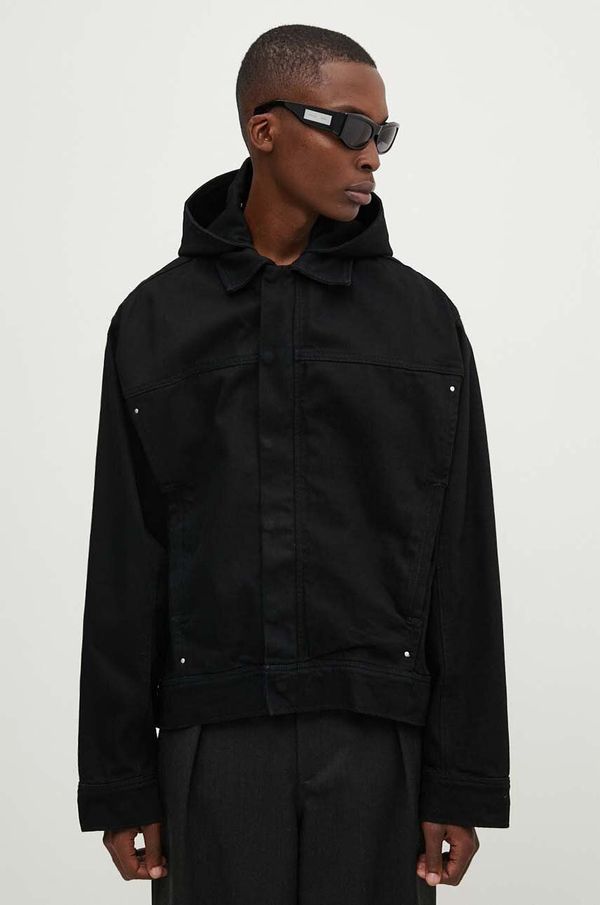 HELIOT EMIL Traper jakna Heliot Emil za muškarce, boja: crna, za prijelazno razdoblje, M.02.121.BLK01