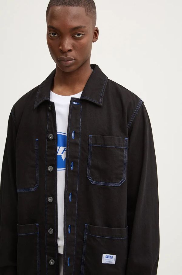 Hugo Blue Traper jakna Hugo Blue za muškarce, boja: crna, za prijelazno razdoblje, 50527978