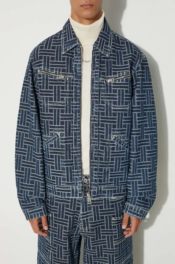 Kenzo Traper jakna Kenzo Trucker Denim Jacket Weave