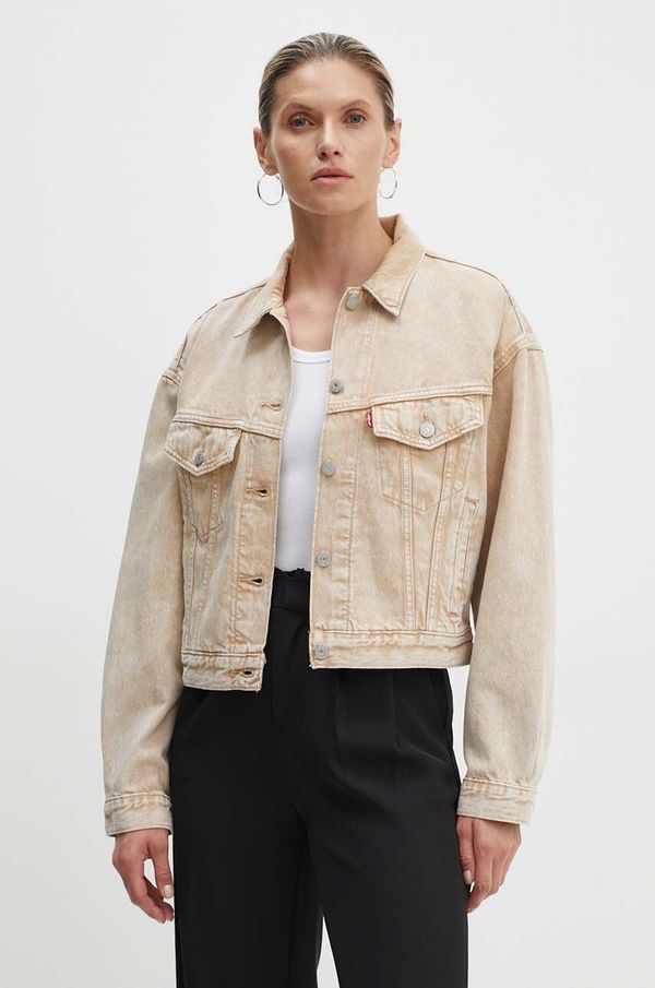 Levi's Traper jakna Levi's za žene, boja: bež, za prijelazno razdoblje, A9155