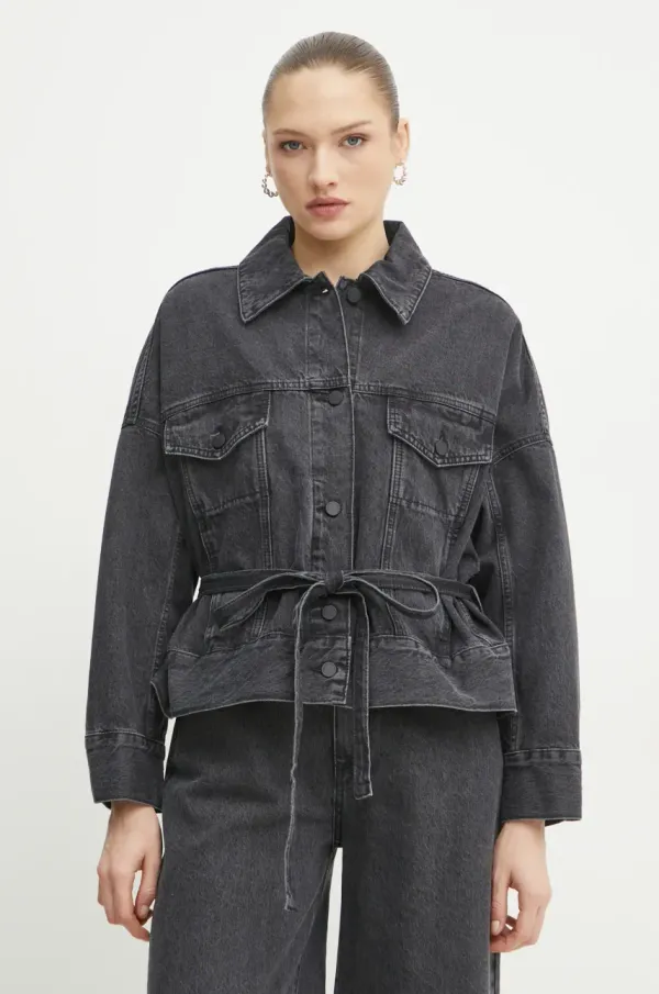 Liviana Conti Traper jakna Liviana Conti boja: siva, za prijelazno razdoblje, oversize, F5SY76