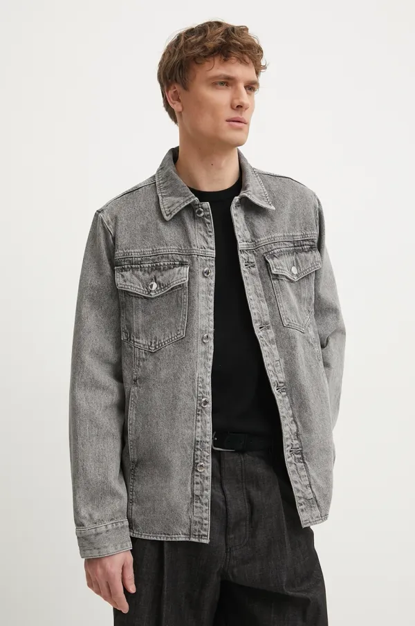 Michael Kors Traper jakna Michael Kors boja: siva, za prijelazno razdoblje, CR5900P5G2