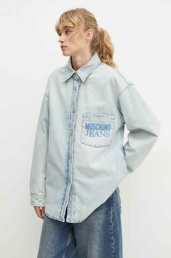 Moschino Jeans Traper jakna Moschino Jeans za žene, za prijelazno razdoblje, oversize, A0508 8720