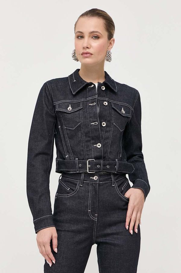 Patrizia Pepe Traper jakna Patrizia Pepe za žene, boja: tamno plava, za prijelazno razdoblje