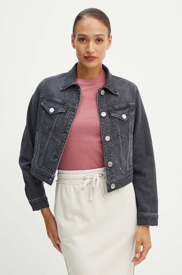 Pinko Traper jakna Pinko za žene, boja: siva, za prijelazno razdoblje, 103864 A20U