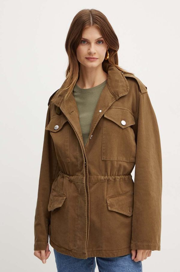 Pinko Traper jakna Pinko za žene, boja: smeđa, za prijelazno razdoblje, 103921 A22P