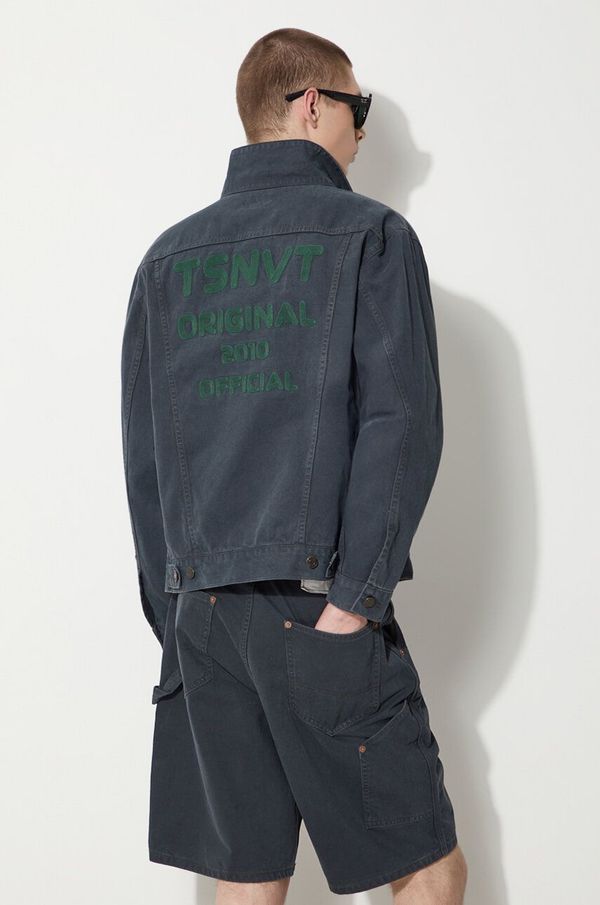 thisisneverthat Traper jakna thisisneverthat Trucker za muškarce, boja: tamno plava, za prijelazno razdoblje, oversize, TN241WOWLS06