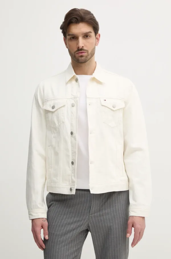 Tommy Hilfiger Traper jakna Tommy Hilfiger za muškarce, boja: bež, za prijelazno razdoblje, MW0MW39212