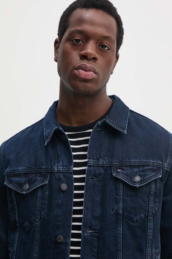 Tommy Hilfiger Traper jakna Tommy Hilfiger za muškarce, boja: tamno plava, za prijelazno razdoblje, MW0MW37263