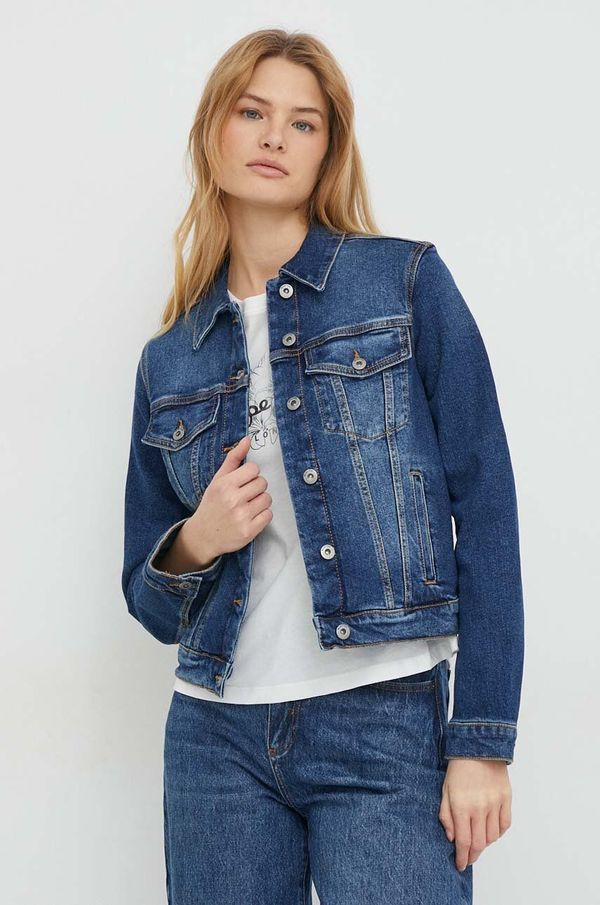 United Colors of Benetton Traper jakna United Colors of Benetton za žene, boja: tamno plava, za prijelazno razdoblje