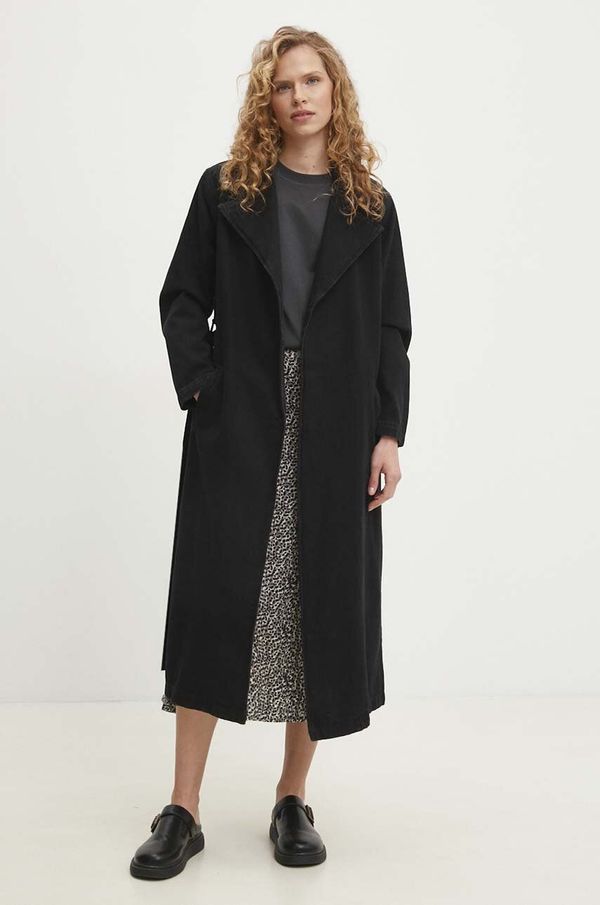 Answear Lab Traper kaput Answear Lab za žene, boja: crna, za prijelazno razdoblje