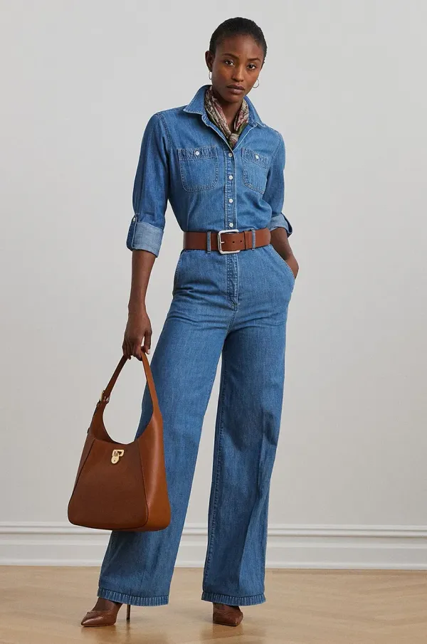 Lauren Ralph Lauren Traper kombinezon Lauren Ralph Lauren pamučni, s ovratnikom, 200971998