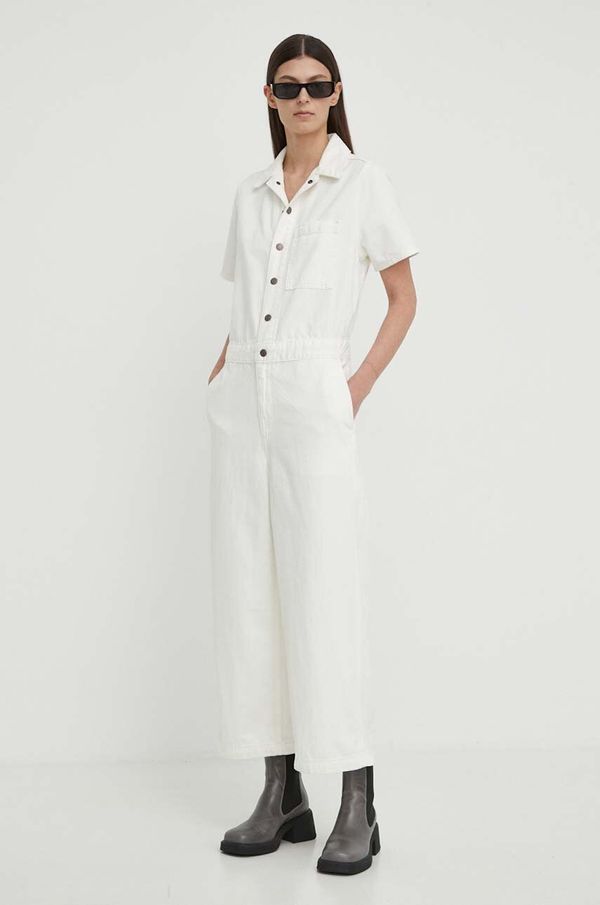 Levi's Traper kombinezon Levi's boja: bež, pamučni, s ovratnikom