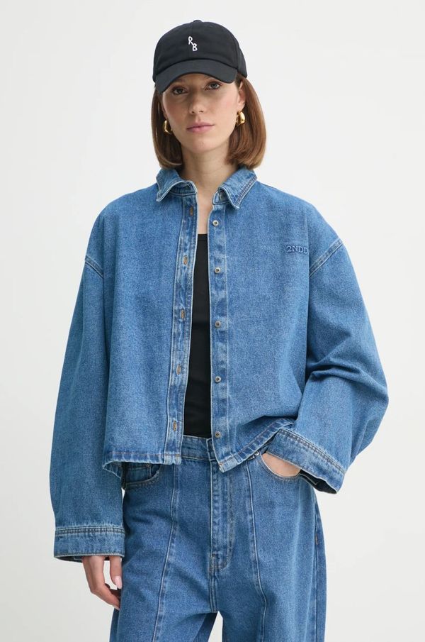 2NDDAY Traper košulja 2NDDAY Tommi za žene, relaxed, s klasičnim ovratnikom, 2245730964