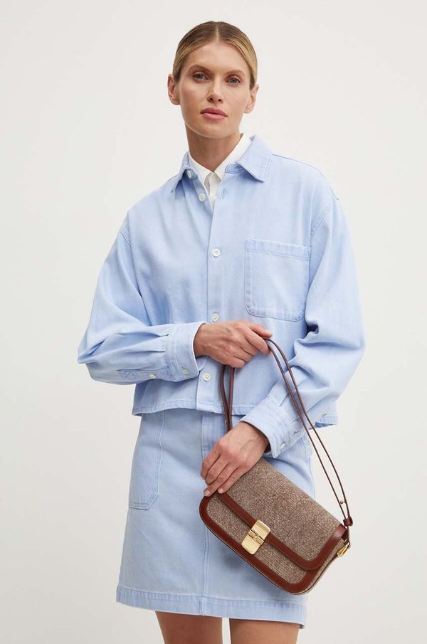 A.P.C. Traper košulja A.P.C. surchemise samantha brodee za žene, relaxed, s klasičnim ovratnikom, COGZS.F02895