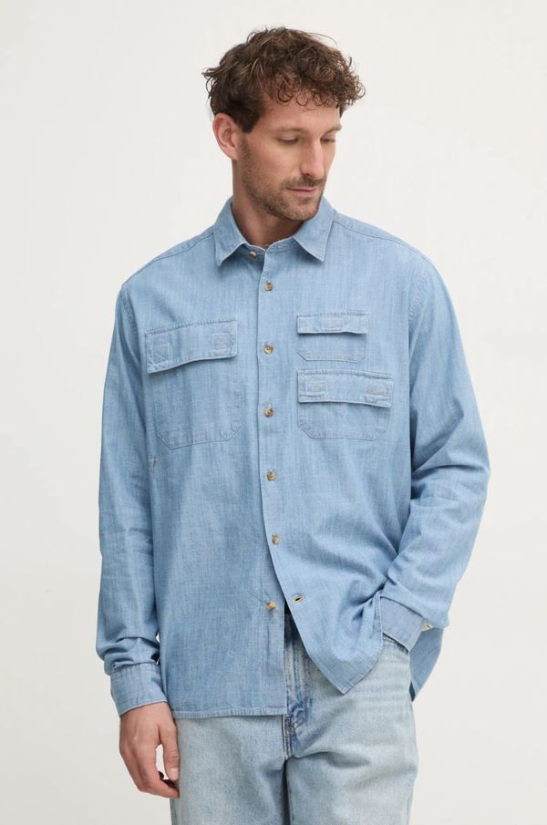 Barbour Traper košulja Barbour za muškarce, relaxed, s klasičnim ovratnikom, MSH5551BL15