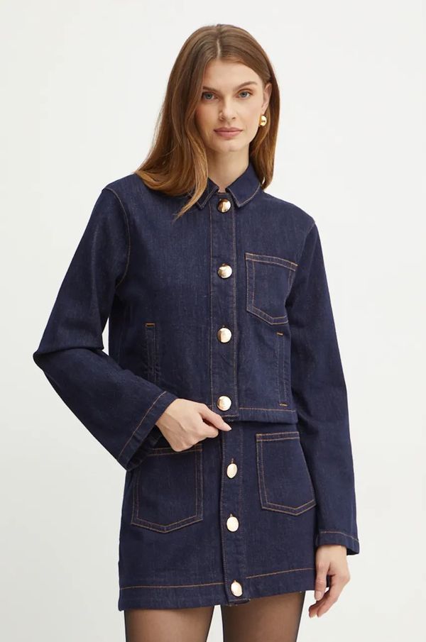 Bardot Traper košulja Bardot LORENZO za žene, boja: tamno plava, regular, s klasičnim ovratnikom, 91399TB