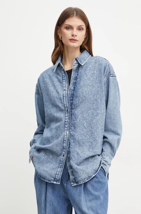 Boss Orange Traper košulja Boss Orange za žene, relaxed, s klasičnim ovratnikom, 50528350