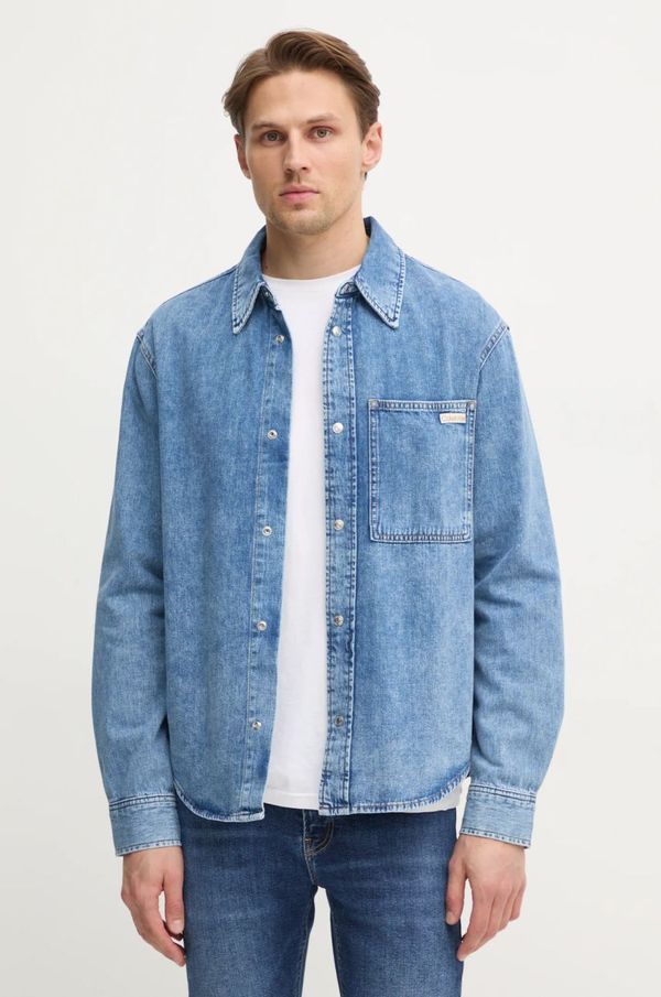 Calvin Klein Jeans Traper košulja Calvin Klein Jeans za muškarce, regular, s klasičnim ovratnikom, J30J326561