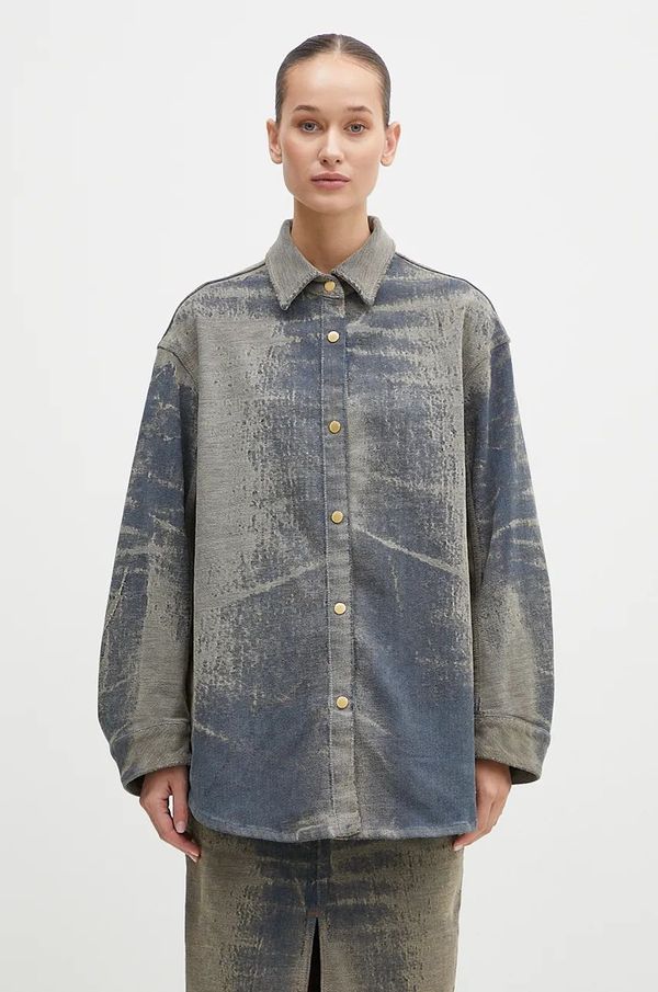 DARKPARK Traper košulja DARKPARK Julie za žene, boja: bež, relaxed, s klasičnim ovratnikom, WSH17.DBL08W079.W079