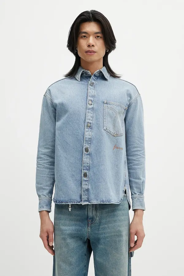Fiorucci Traper košulja Fiorucci Open Back Embroidered Denim