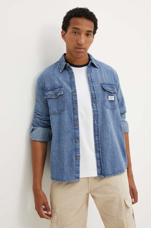 Guess Jeans Traper košulja Guess Jeans za muškarce, regular, s klasičnim ovratnikom, M4YH56 D5EI2