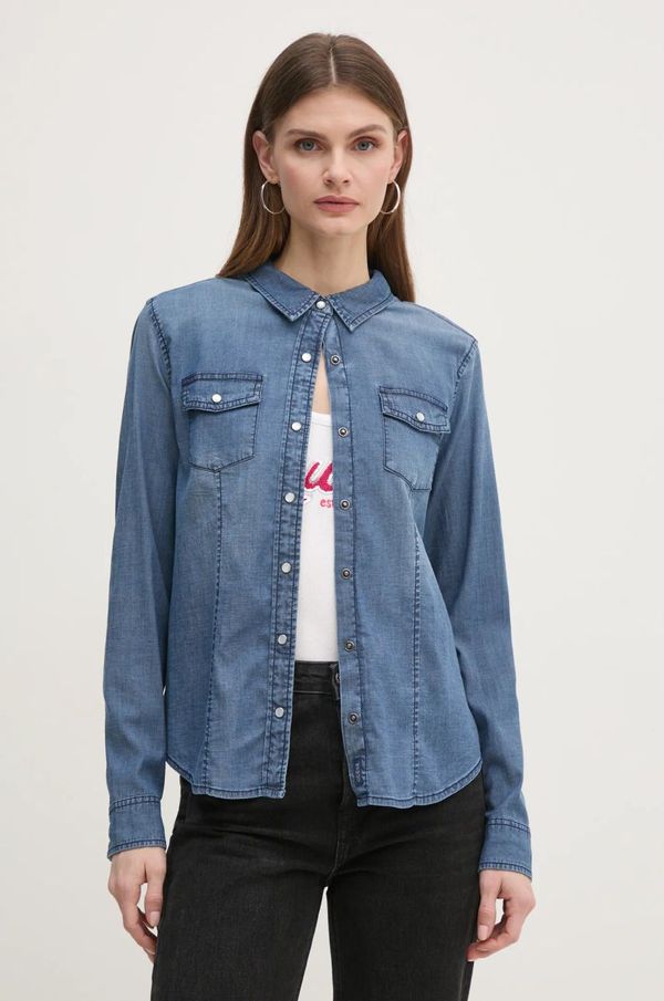 Guess Traper košulja Guess za žene, regular, s klasičnim ovratnikom, W5RH0H D4NA0