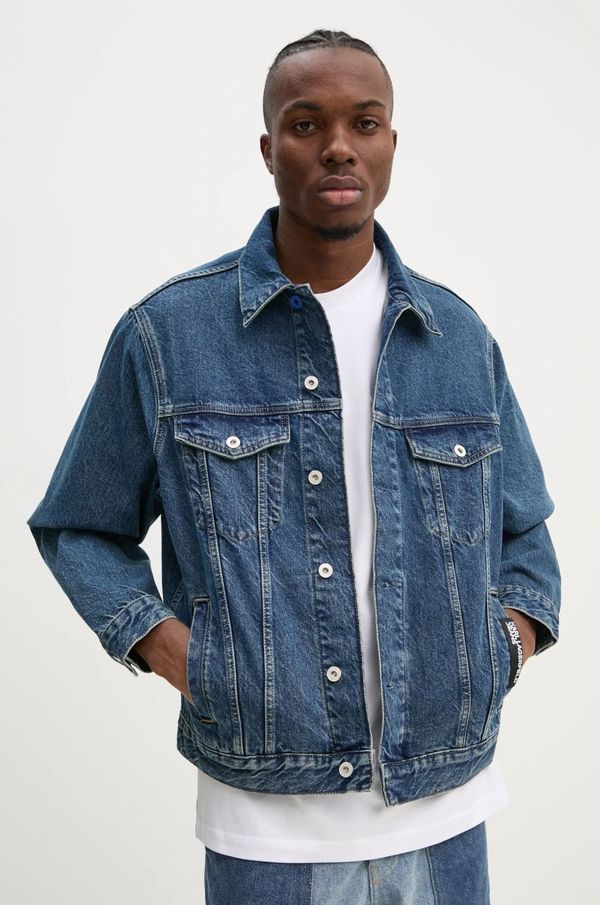 Karl Lagerfeld Jeans Traper košulja Karl Lagerfeld Jeans za muškarce, za prijelazno razdoblje, A1M14017