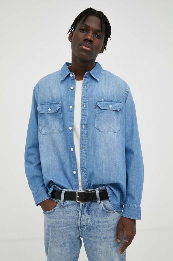 Levi's Traper košulja Levi's za muškarce, relaxed, s klasičnim ovratnikom