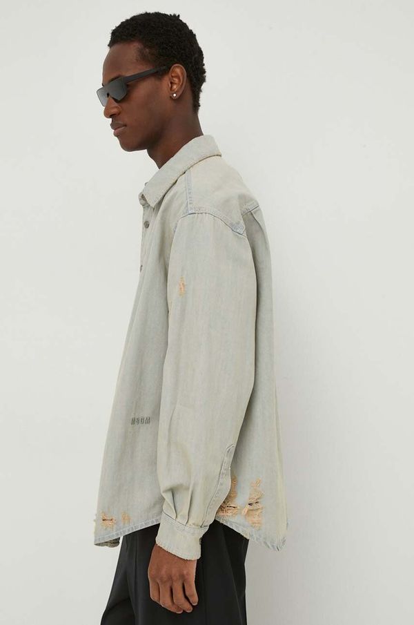 MSGM Traper košulja MSGM za muškarce, regular, s klasičnim ovratnikom, 3640ME231L.247098