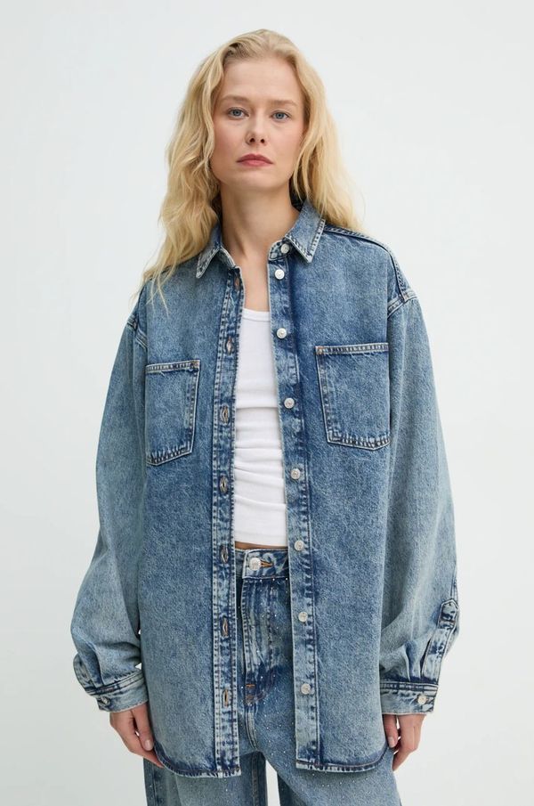 Samsoe Samsoe Traper košulja Samsoe Samsoe SAELEANORI za žene, relaxed, s klasičnim ovratnikom, F24400120