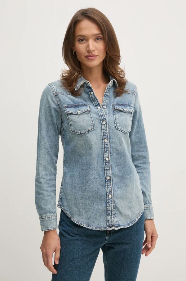 Tommy Hilfiger Traper košulja Tommy Hilfiger za žene, slim, s klasičnim ovratnikom, WW0WW43730