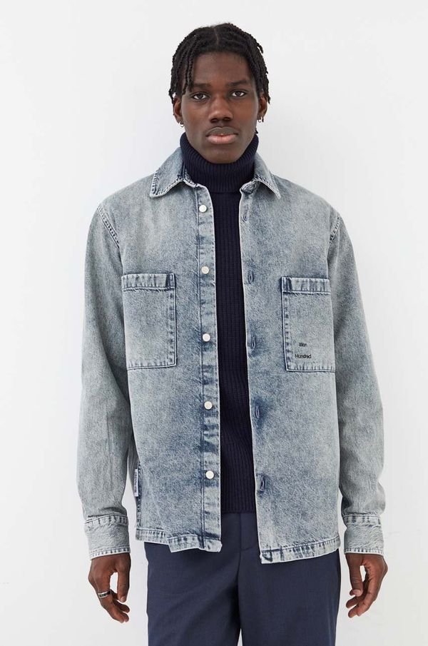 Won Hundred Traper košulja Won Hundred za muškarce, relaxed, s klasičnim ovratnikom