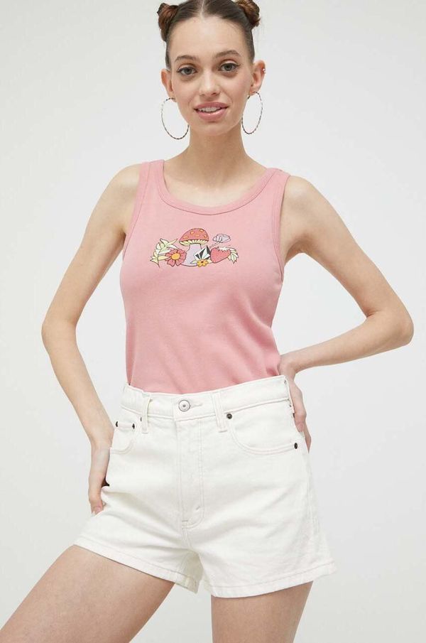 Abercrombie & Fitch Traper kratke hlače Abercrombie & Fitch za žene, boja: bež, glatki materijal, visoki struk