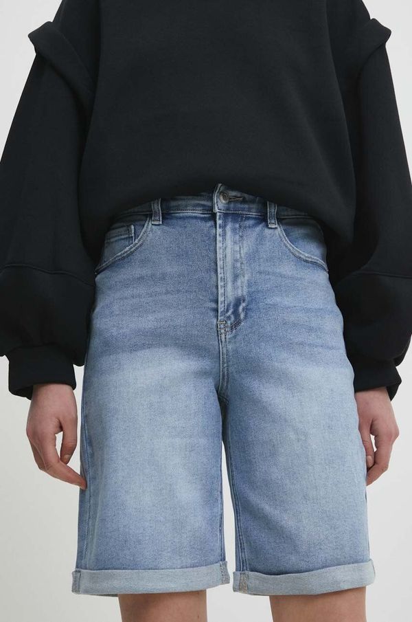 Answear Lab Traper kratke hlače Answear Lab za žene, bez uzorka, visoki struk