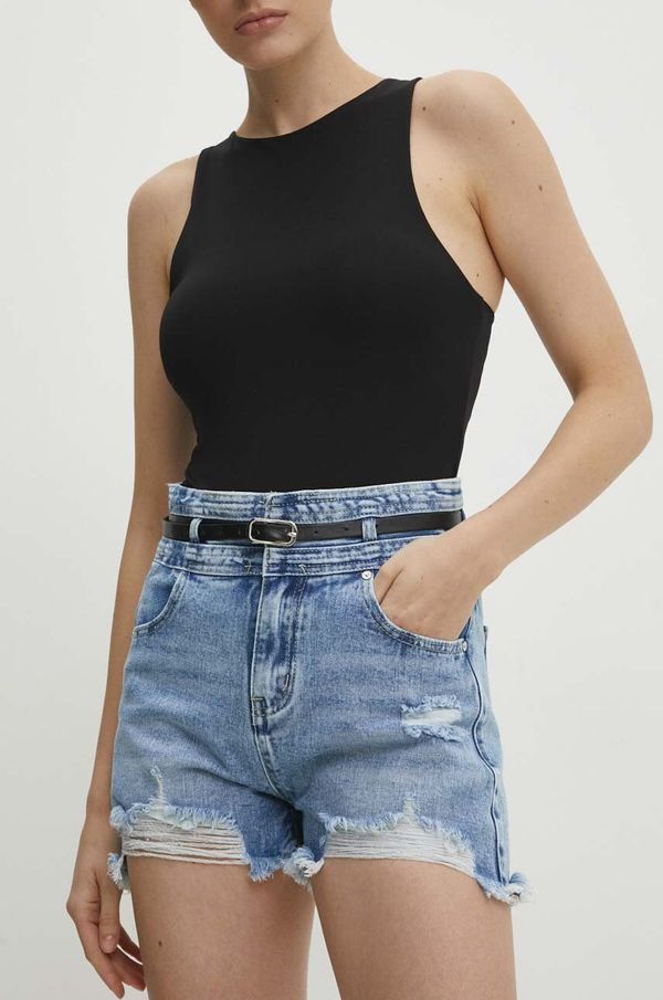 Answear Lab Traper kratke hlače Answear Lab za žene, bez uzorka, visoki struk