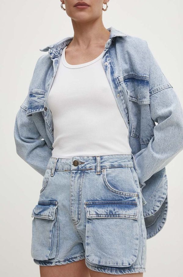 Answear Lab Traper kratke hlače Answear Lab za žene, bez uzorka, visoki struk