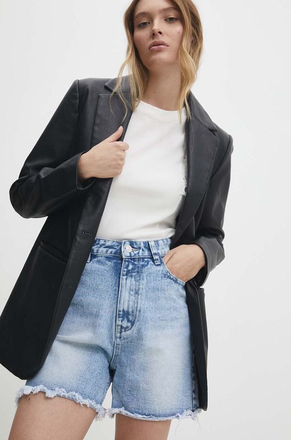 Answear Lab Traper kratke hlače Answear Lab za žene, bez uzorka, visoki struk