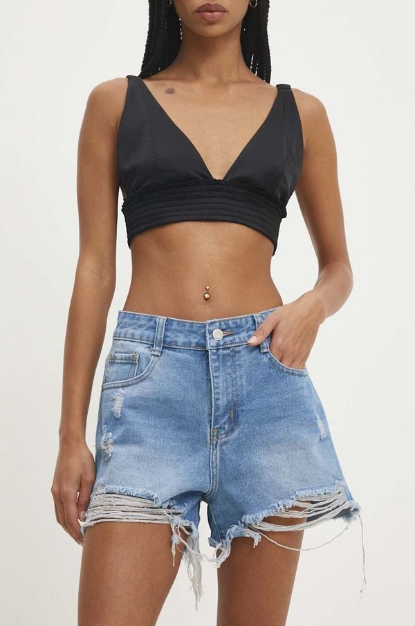 Answear Lab Traper kratke hlače Answear Lab za žene, bez uzorka, visoki struk