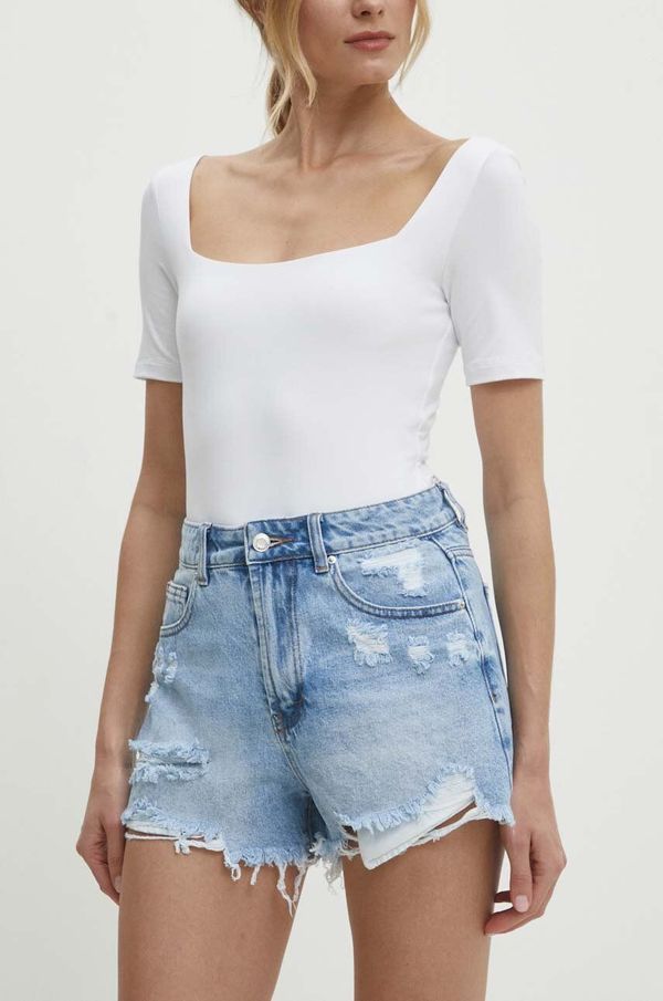 Answear Lab Traper kratke hlače Answear Lab za žene, bez uzorka, visoki struk