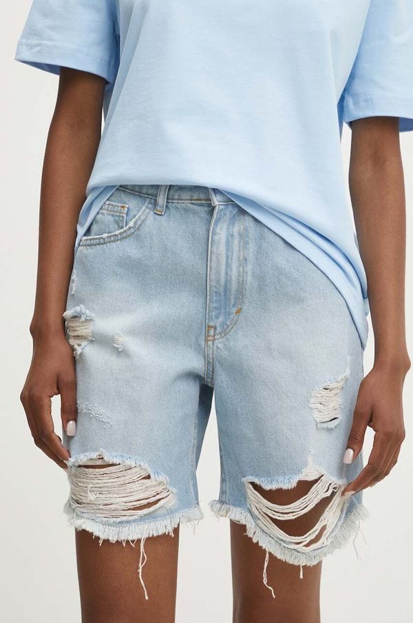 Answear Lab Traper kratke hlače Answear Lab za žene, bez uzorka, visoki struk