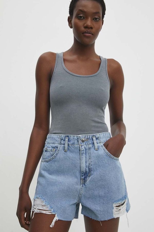 Answear Lab Traper kratke hlače Answear Lab za žene, bez uzorka, visoki struk