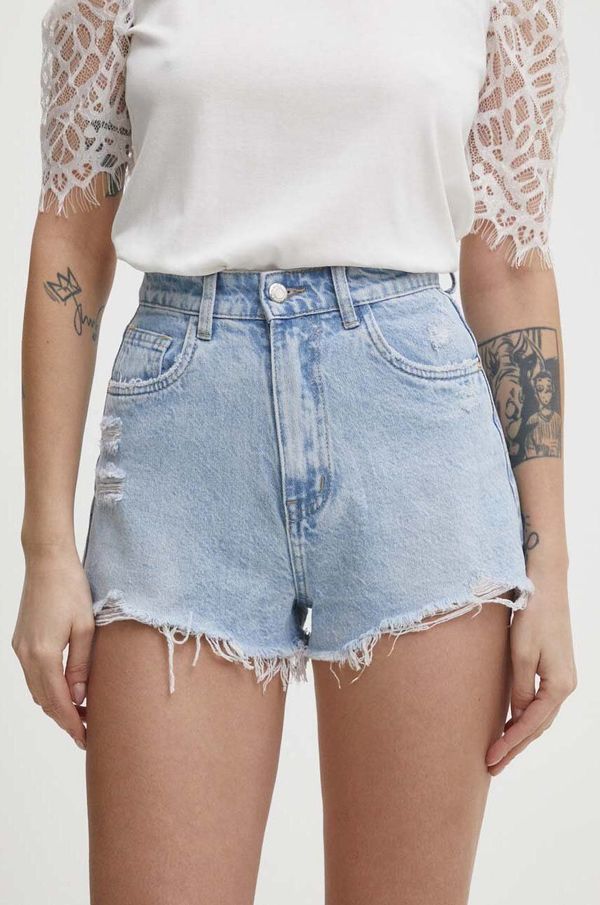 Answear Lab Traper kratke hlače Answear Lab za žene, bez uzorka, visoki struk