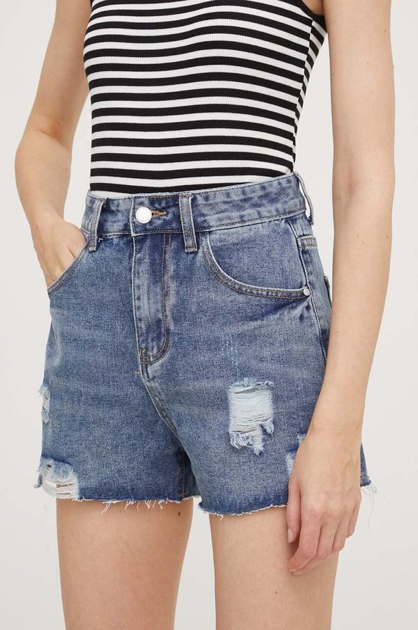 Answear Lab Traper kratke hlače Answear Lab za žene, glatki materijal, visoki struk